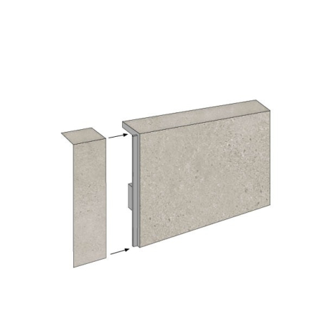 Kunststof plint | 6x120 cm | VYGO Tiles Urban Pearl