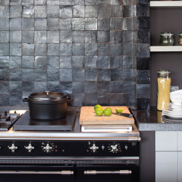 zellige, wandtegels, zwart, Marokkaanse tegel, handgemaakt, impermo