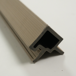 Profile | 4.95x290 cm | Outdoor Classic Wall Panel Greige Corner Profile Left