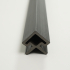 Profiel | 4.95x290 cm | Wandpaneel Outdoor Classic Black Hoekprofiel Rechts 