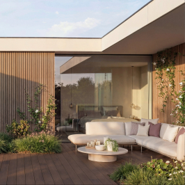 Revêtement de Façade | 2.6x168 cm | Kit pour 4,95m² - Panneau mural Outdoor Premium Light