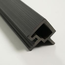 Profiel | 4.95x290 cm | Wandpaneel Outdoor Classic Black Hoekprofiel Links