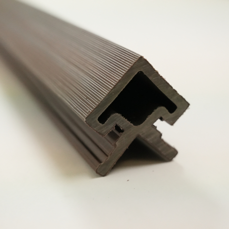 Profiel | 4.95x290 cm | Wandpaneel Outdoor Classic Choco Hoekprofiel Rechts