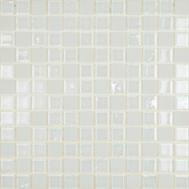 Mozaïek op net | 30x30 cm | Tilestone Nottingham White glasmozaïek, mozaïek, wit, tegels op net, op vlies, badkamertegel, douche, Tilestone mozaïek