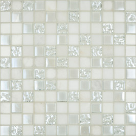 Mosaic on sheet | 30.5x30.5 cm | Tilestone Leeds White Mosaic on sheet | 30.5x30.5 cm | Tilestone Leeds White