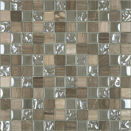 Mosaic on sheet | 30.5x30.5 cm | Tilestone Leeds Grey