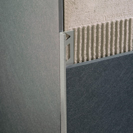 Profiel | 1.25x270 cm | L-Profiel Alu Gepoedercoat Pastel Grijs Reliëf