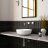 Keramische wandtegel | 5x20 cm | Mundano Charcoal Round Decor Glossy Keramische wandtegel | 5x20 cm | Mundano Charcoal Round Decor Glossy