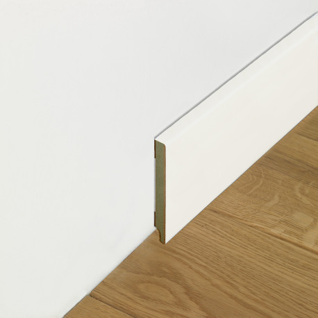 MDF plint | 9x244 cm | Hoge gelakte plint Wit