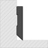 Schilderplint | 6.8x290 cm | Cederhouten plint Wit 