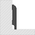 MDF plint | 12x244 cm | Decoratieve schilderplint Wit 