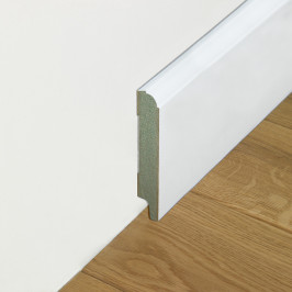MDF plint | 12x244 cm | Decoratieve schilderplint Wit MDF plint | 12x244 cm | Decoratieve schilderplint Wit