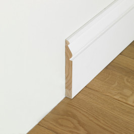 Paint skirting boards | 12x290 cm | Decorative Cedar Skirting White Paint skirting boards | 12x290 cm | Decorative Cedar Skirting White