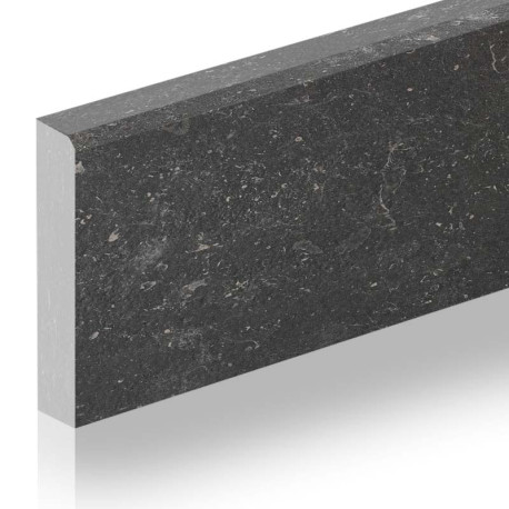 Keramische plint | 8x58.5 cm | Rustique Blue Stone Nero