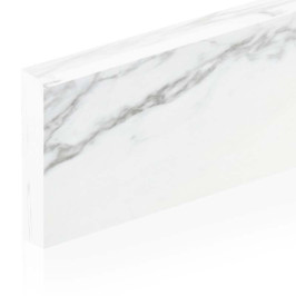 Ceramic skirting boards | 7x120 cm | Calacatta White Poli