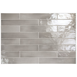 Keramische wandtegel | 6.5x40 cm | Manacor Mercury Grey Keramische wandtegel | 6.5x40 cm | Manacor Mercury Grey