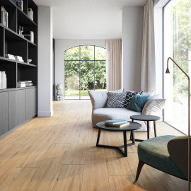 ceramic parquet, floortiles , wood look, beige, brown, Impermo, modern & minimalist